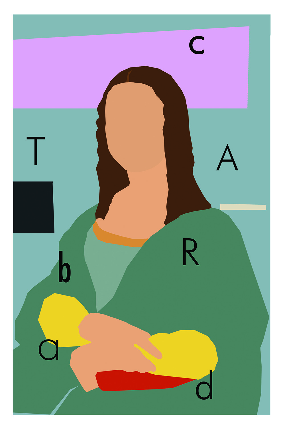 visuel poster Mona Lisa abcd'art projet artistique associatif